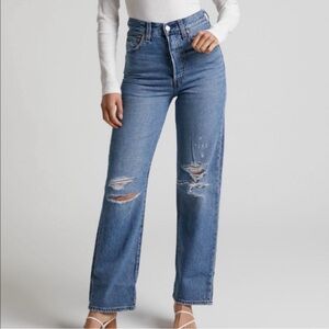 Levi’s rib cage straight ankle Jeans